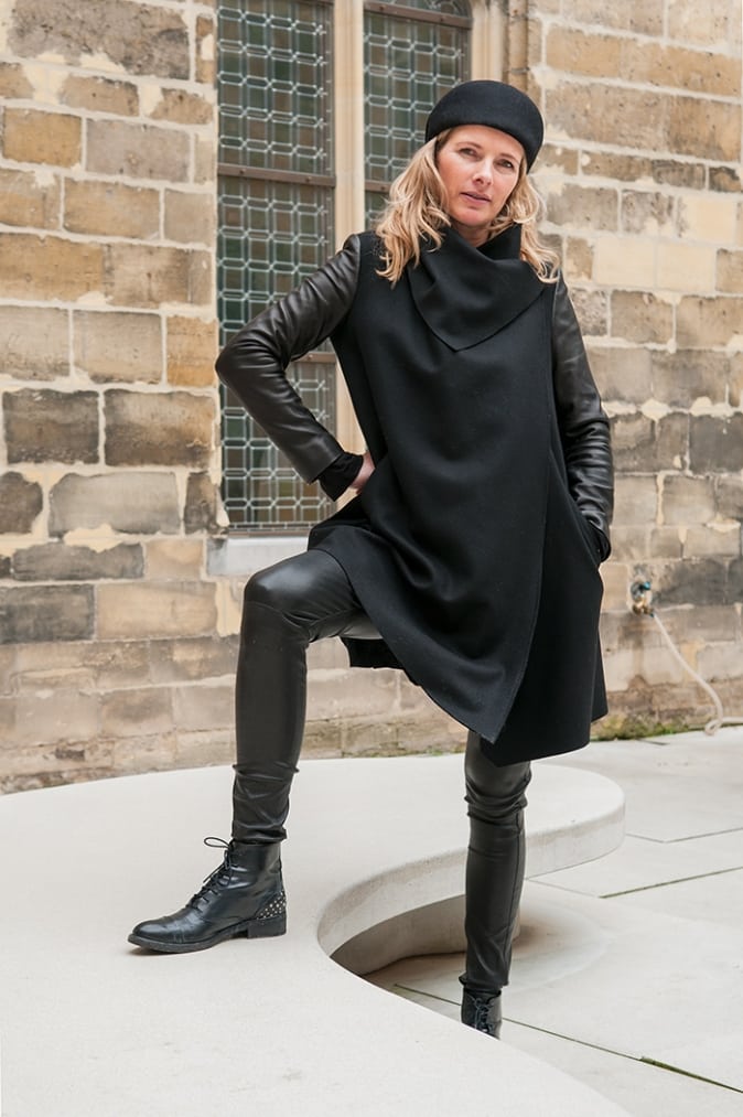 AllSaints-jas-assymetrisch-leer1