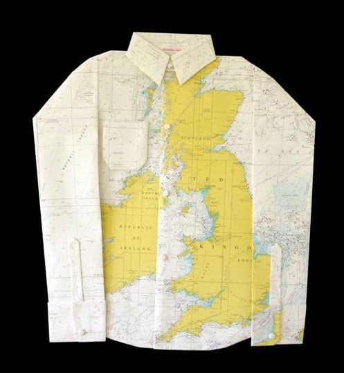 Elisabeth Lecourt map couture shirt
