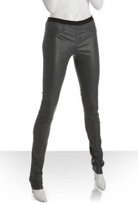 Helmut Lang stretch leather skinny pants