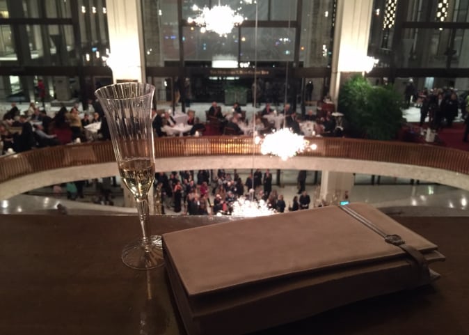In Nanushka at the opera in New York