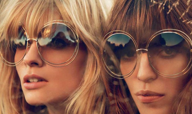 Vintage look met zonnebril van Chloé