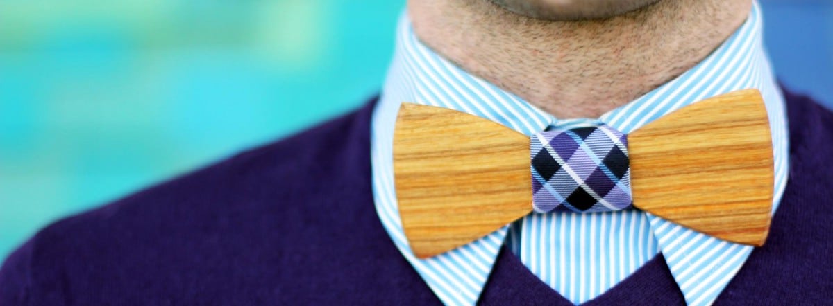 Houten strikjes van Two Guys Bow Tie