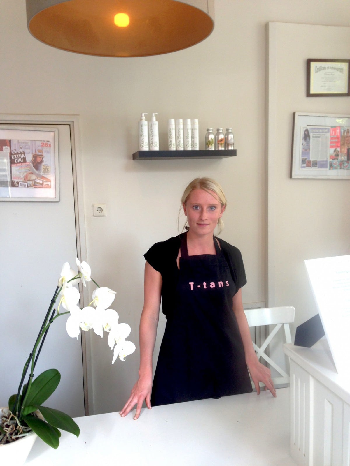 Spray tanning by T-tans in Amsterdam
