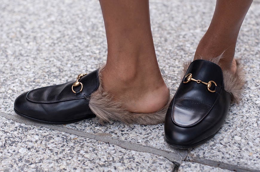 Klompen en loafer slippers van Gucci