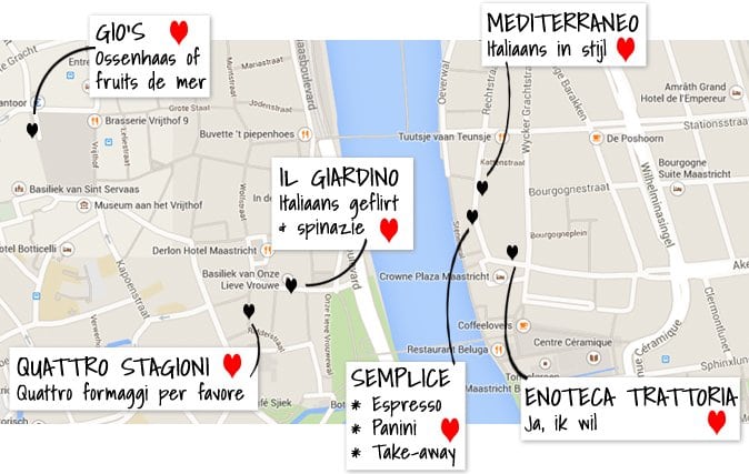 Italiaanse resturants Maastricht