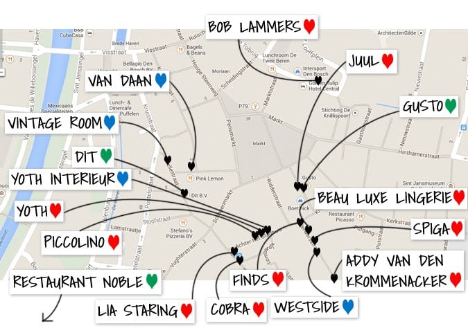 s-hertogenbosch shop route