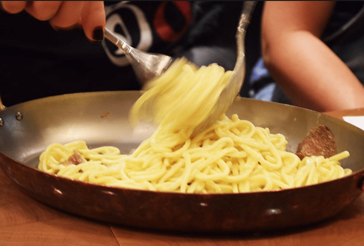 Waarom je pasta met een vork eet!